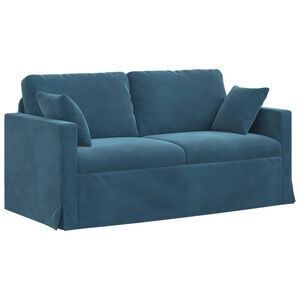 vidaXL Sofa Bl&aring; 158 x 78 x 80 cm Fl&oslash;jl