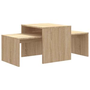 vidaXL sofabordss&aelig;t 100x48x40 cm konstrueret tr&aelig; sonoma-eg