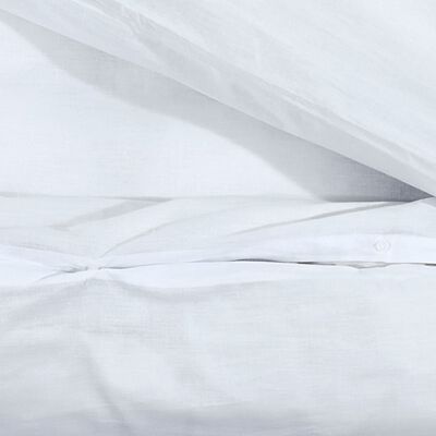 vidaXL sengetøj 200x200 cm let mikrofiberstof hvid