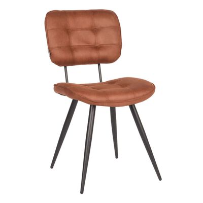 LABEL51 spisebordsstole 2 stk. Gus 49x60x87 cm cognacfarvet