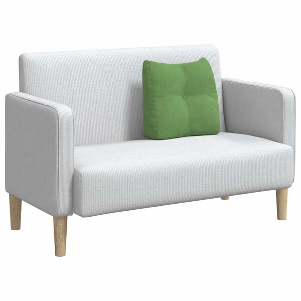 vidaXL Rygpude Lys gr&oslash;n 45 x 24 x 50 cm Fl&oslash;jl