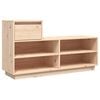 vidaXL skoreol 110x34x61 cm massivt fyrretr&aelig;