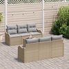 vidaXL Havesofa S&aelig;t Beige 55 x 55 x 37 cm polyrattan