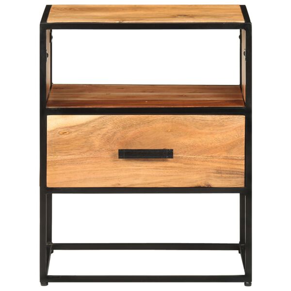 vidaXL sengeskab 40x30x50 cm massivt akacietræ