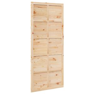 vidaXL Laded&oslash;r 90 x 2,5 x 208 cm Massivt fyrretr&aelig; Naturfarvet