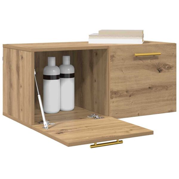 vidaXL V&aelig;gskab artisan eg 80 x 36.5 x 35 cm Konstrueret tr&aelig;