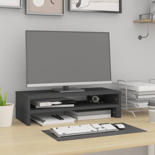 vidaXL sk&aelig;rmholder (52-101)x22x14 cm massivt fyrretr&aelig; gr&aring;