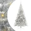 vidaXL Kunstig Forbelyst Juletr&aelig; med 300 LED'er S&oslash;lv 210 cm PET