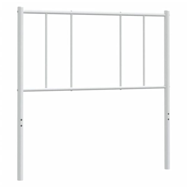 vidaXL udskiftningsgavl 90 cm metal hvid
