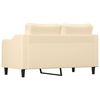 vidaXL 2-personers sofa 140 cm stof cremefarvet
