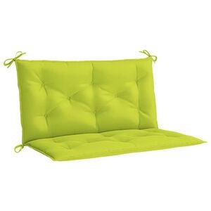 vidaXL hynde til haveb&aelig;nk 100x(50+50)x7 cm oxfordstof lysegr&oslash;n