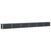vidaXL Plantekasse Antracit 580 x 50 x 45 cm Galvaniseret st&aring;l