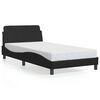vidaXL sengeramme Dover 100x190 cm kunstl&aelig;der sort