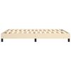 vidaXL Boxspring sengeramme 140x200 cm stof cremefarvet