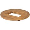 vidaXL &oslash;lkassebordplade teak 70 cm