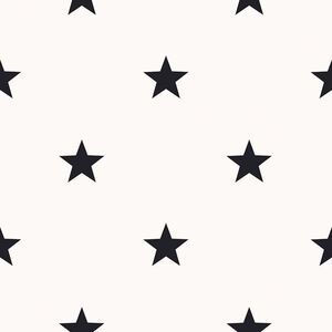 Noordwand tapet Friends & Coffee Little Stars sort og hvid