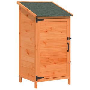 vidaXL Have Skur med tag Brun 59 x 56 x 113,5 cm Massivt Fyrretr&aelig;