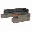 vidaXL Havesofa S&aelig;t 9 stk. Gr&aring; polyrattan