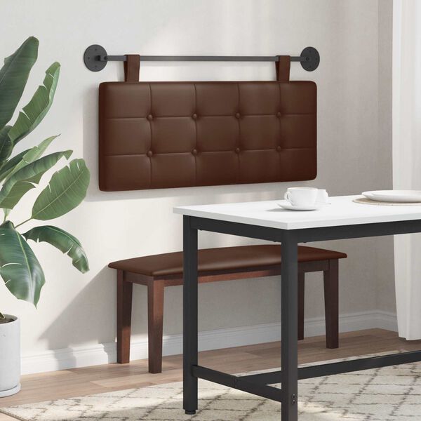 vidaXL H&aelig;ngende Hovedgavl V&aelig;gmonteret Faux l&aelig;der