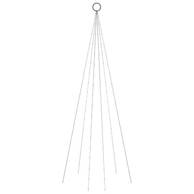 vidaXL juletræ til flagstang 108 LED'er 180 cm varmt hvidt lys