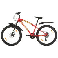 vidaXL mountainbike 21 gear 26 tommer hjul 36 cm rød