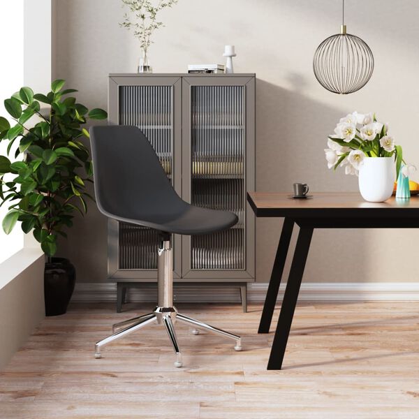 vidaXL drejelig spisebordsstol PP lysegr&aring;