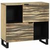 vidaXL Sideboard Brun 80 x 33 x 75 cm Massivt mangotr&aelig;