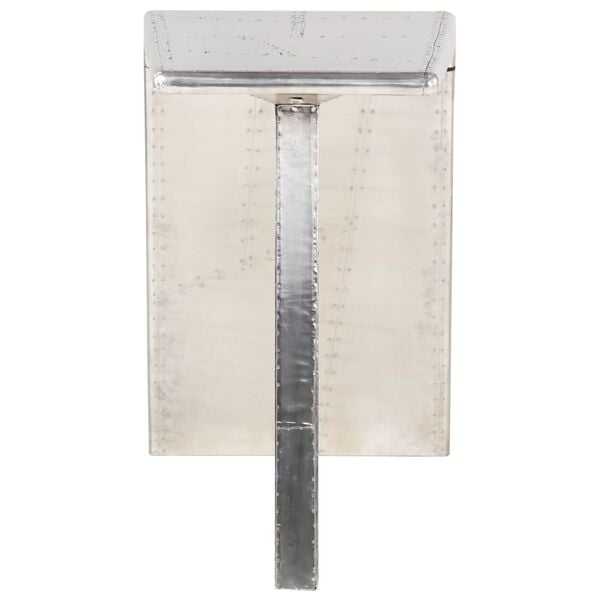 vidaXL aviator-skrivebord 112 x 50 x 76 cm metal s&oslash;lvfarvet