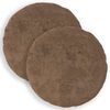 vidaXL Pudebetr&aelig;k 2 stk. HEERLEN Lys Brun &Oslash; 60 cm Faux Kanin Pels