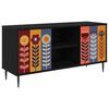 vidaXL TV-skab ESSEN 102 x 33 x 51 cm Sort eg Konstrueret tr&aelig;