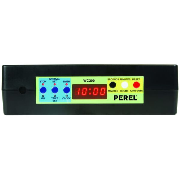 Perel ur med timer sort