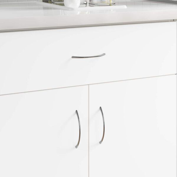 vidaXL H&aring;ndtag 12 pcs S&oslash;lv 107 x 3.6 x 23 mm Rustfrit st&aring;l