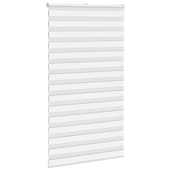 vidaXL zebragardin hvid 125x200 cm stofbredde 120,9 cm polyester