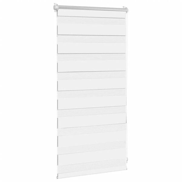 vidaXL zebragardin 40,9x100 cm stofbredde 36,7 cm hvid