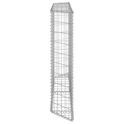vidaXL gabion-højbed 150x20x100 cm trapezformet galvaniseret stål