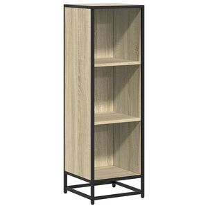 vidaXL bogskab 33,5x33x107,5 cm konstrueret tr&aelig; sonoma-eg