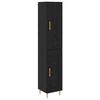 vidaXL Highboard 2 stk. Sort eg 34,5 x 34 x 180 cm Konstrueret tr&aelig;