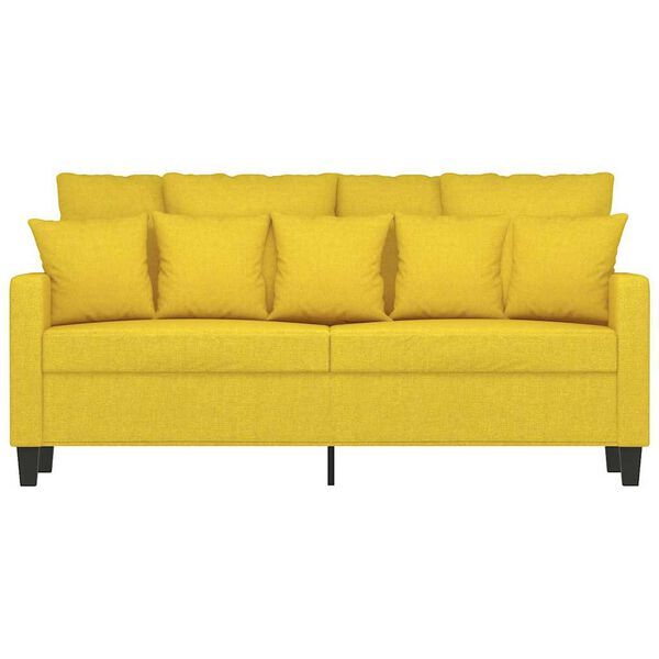 vidaXL 2-personers sofa 140 cm stof lysegul
