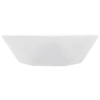 vidaXL håndvask 41 x 36,5 x 12 cm keramik hvid