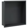 vidaXL brusehylde 32x32x9 cm rustfrit stil matsort