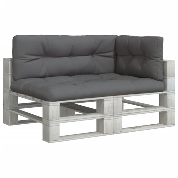 vidaXL pallehynder 3 stk. stof antracitgr&aring;