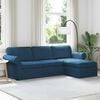vidaXL Sofa Bl&aring; Samlede dimensioner: 245 x 138 x 80 cm (B x D x H)