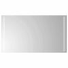 vidaXL LED badev&aelig;relsesspejl Transparent 70 x 40 cm h&aelig;rdet glas