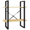 vidaXL bogreol 60x30x70 cm 2 hylder massivt fyrretr&aelig;