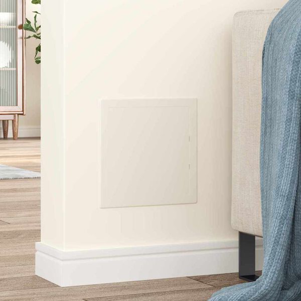 vidaXL Adgangspaneler 2 pcs Hvid 20 x 20 cm ABS Plastik