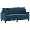 vidaXL 2-personers sofa 140 cm fløjl blå