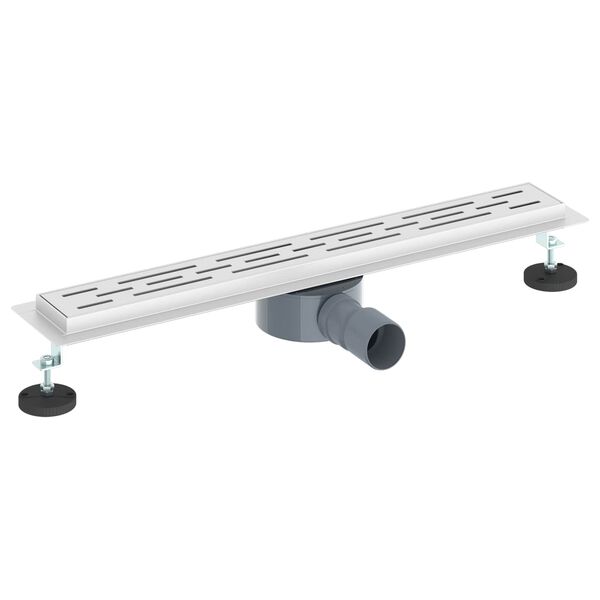 vidaXL Bruseafl&oslash;b Glasd&aelig;ksel med 360&deg; Siphon S&oslash;lv 60 cm