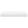 vidaXL Sengemadras med madras Creme 90 x 200 cm Stof