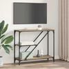 vidaXL Konsolbord Artisan Egetr&aelig; 88,5 x 30 x 75 cm Konstrueret tr&aelig;