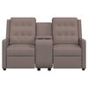 vidaXL 2-personers massagestol med kopholder gråbrun